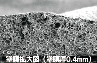 拡大断面図(塗膜厚:0.4mm)